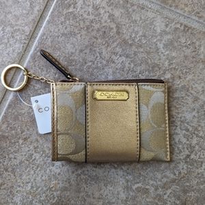 Coach Card Holder with Keychain